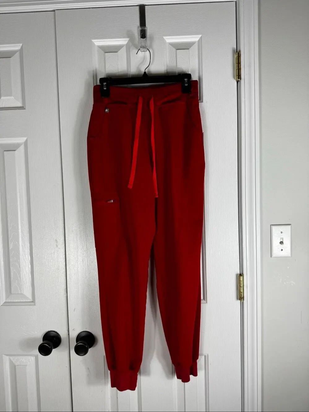Figs Womens Red Technical Collection Joggers Size Small